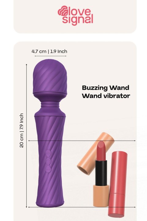 Masażer wibrujący Dream Toys Buzzing Wand silikonowy USB