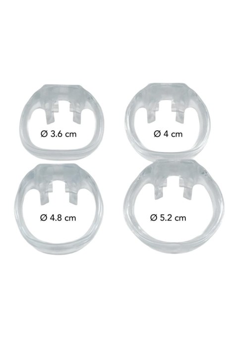 Pas cnoty transparentny stalowy Hidden Desire 4.5 cm