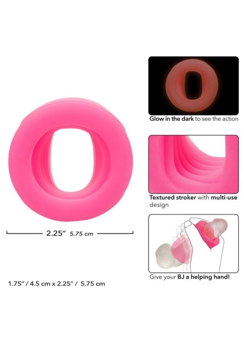 Pierścień erekcyjny silikonowy Slop Top Filthy Luv Calexotics różowy
