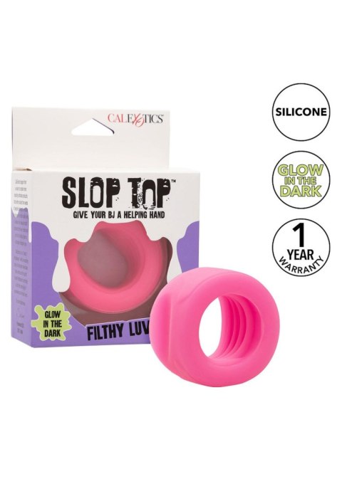 Pierścień erekcyjny silikonowy Slop Top Filthy Luv Calexotics różowy