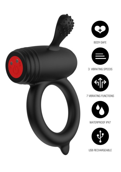 Pierścień wibrujący Excellence Power Pro Hidden Desire silikonowy 10 cm