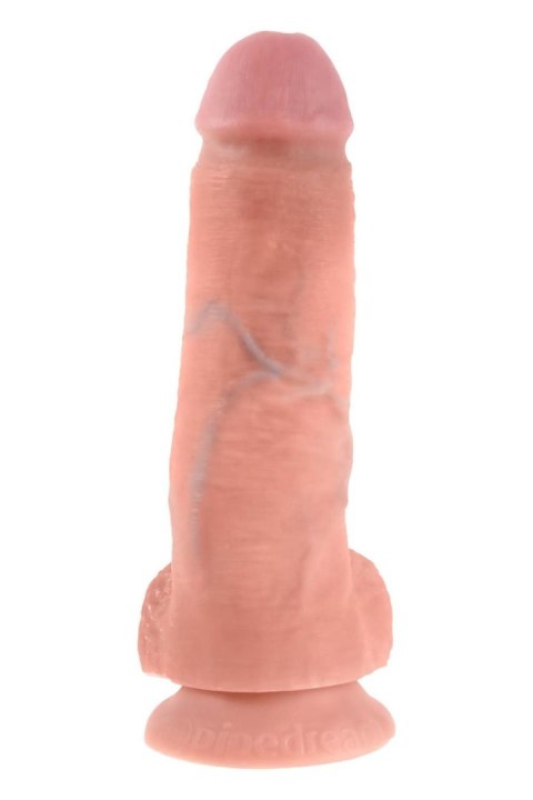 Dildo realistyczne King Cock 20 cm z jądrami Pipedream jasny