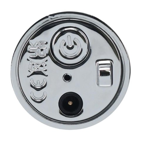 Mini wibrator pomadka Loveline zielony z 4 końcówkami USB