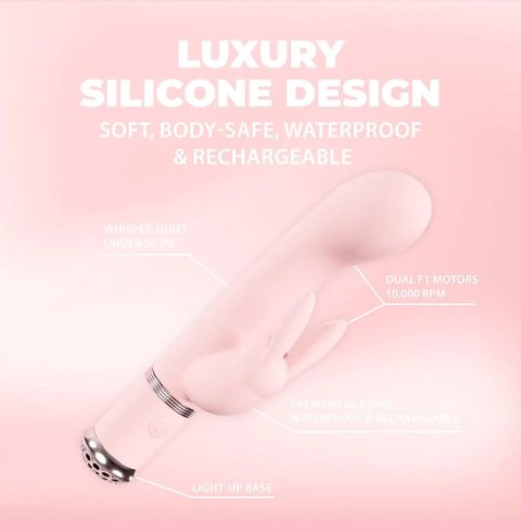 Wibrator króliczek Belle Loveline różowy 15,6 cm