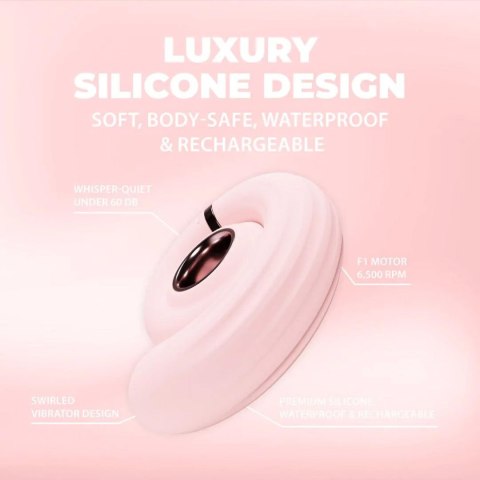 Wibrator wirujący Tourner Loveline różowy 11,8 cm