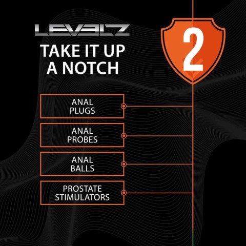 Korek analny potrójny z grzechotką Levelz silikonowy L czarny 13,5cm