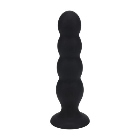 Korek analny silikonowy poczwórny z grzechotką Levelz XL czarny 16,5cm