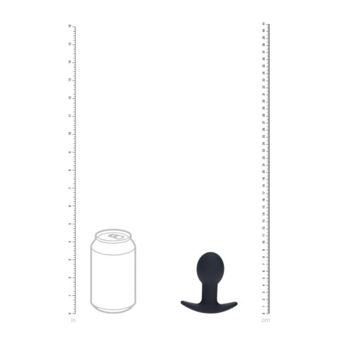 Korek analny wibrujący silikonowy Single Bulb Levelz czarny 9cm
