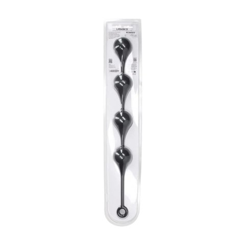 Kulki analne silikonowe kropla wody Levelz XXL czarne 57 cm