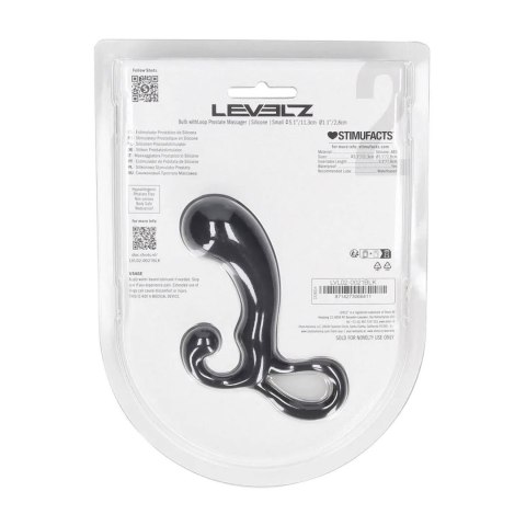 Masażer prostaty silikonowy Levelz S czarny 11 cm
