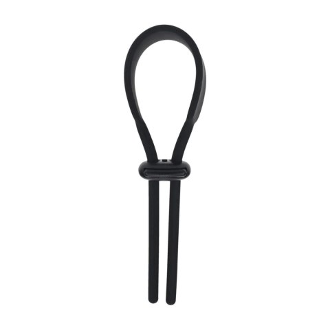 Pierścień erekcyjny Levelz regulowany silikonowy lasso czarny 14 cm