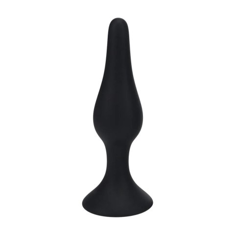 Smukły silikonowy korek analny Levelz XL czarny 15,5 cm