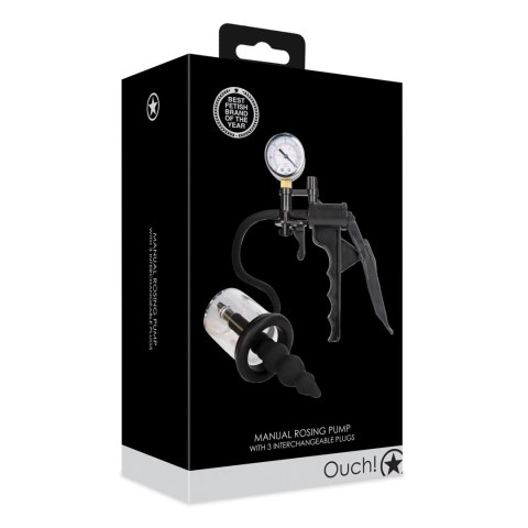 Manualna pompka do różyczki Ouch czarna