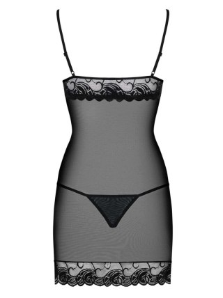 Koronkowa prześwitująca koszulka z stringami Wonderia Obsessive L/XL