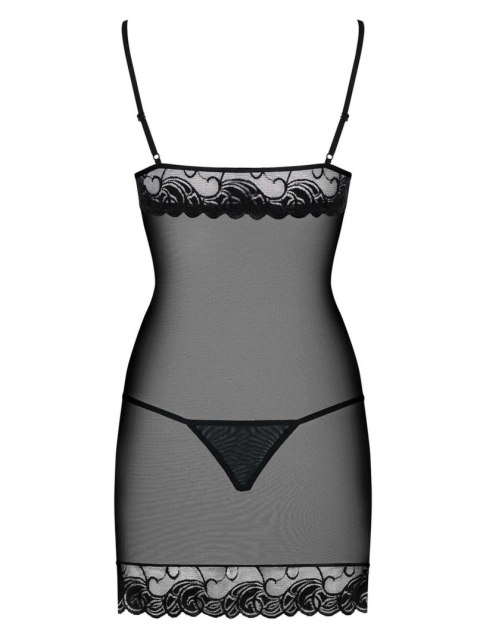 Koronkowa prześwitująca koszulka z stringami Wonderia Obsessive L/XL