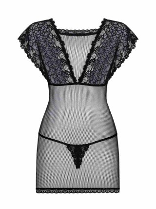 Koszulka nocna Obsessive z koronką i stringami L/XL