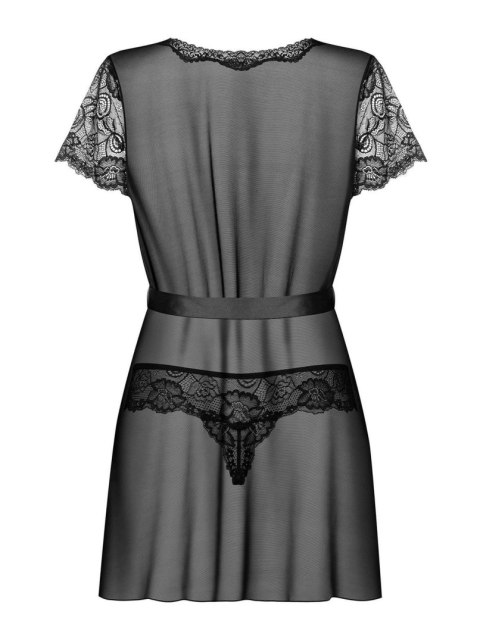 Peniuar Obsessive Alluria koronkowy z stringami S/M