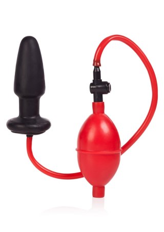 Plug analny pompowany Calexotics lateksowy czarny 9,5 cm