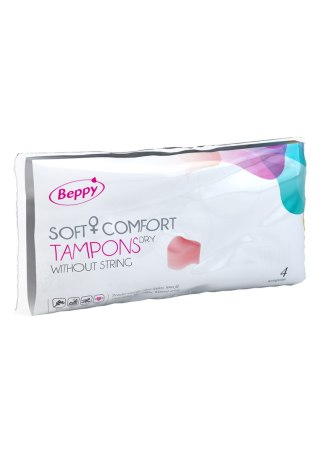 Tampon gąbkowy Beppy Soft Comfort Dry Natural 4 sztuki