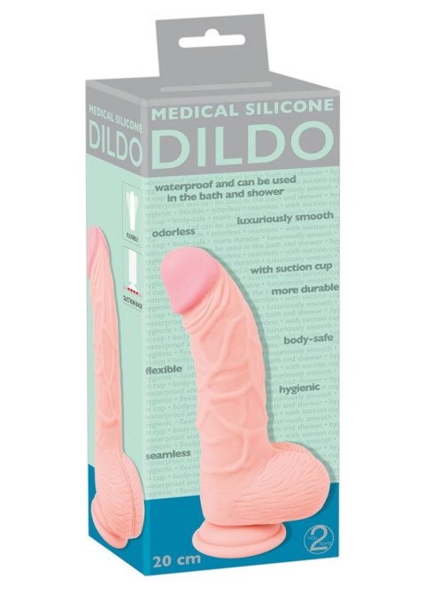 Dildo realistyczne Medical Silicone silikonowe 20 cm