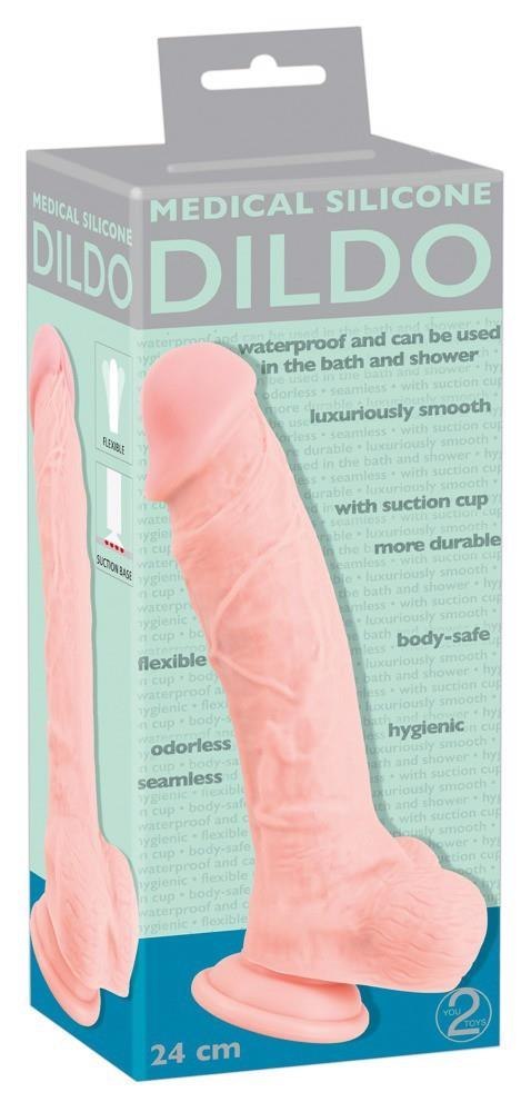 Dildo realistyczne silikon medyczny Medical Silicone 24 cm