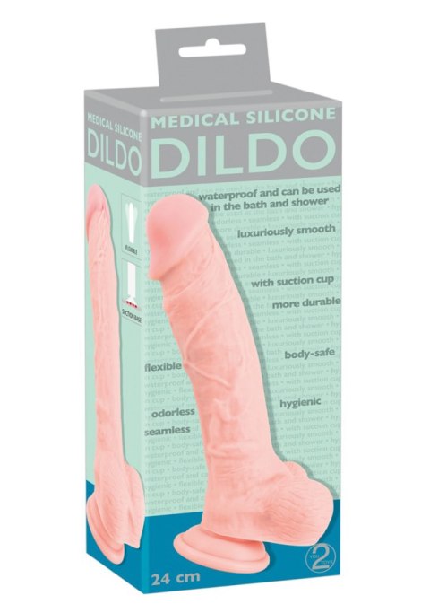 Dildo realistyczne silikon medyczny Medical Silicone 24 cm