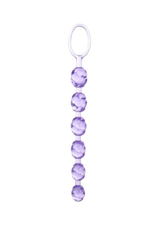 Koraliki analne Swirl Pleasure Beads Calexotics fioletowe