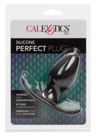 Korek analny silikonowy Perfect Plug Calexotics czarny 9 cm
