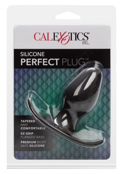 Korek analny silikonowy Perfect Plug Calexotics czarny 9 cm