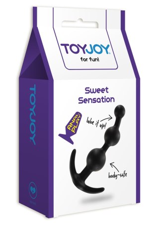Korek analny silikonowy ToyJoy Sweet Sensation czarny 13 cm