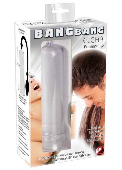 Pompka próżniowa Bang Bang transparentna 20 cm
