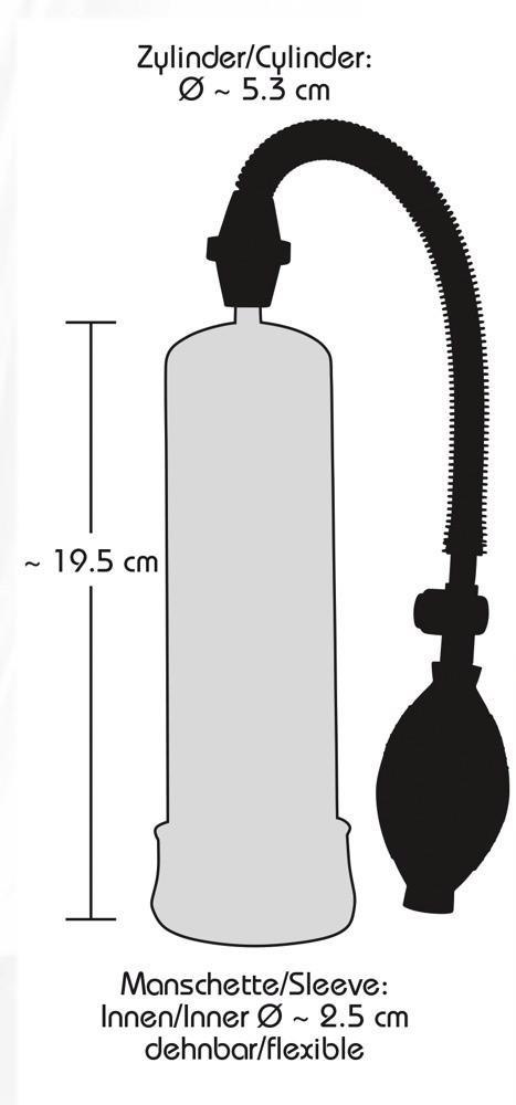 Pompka próżniowa Bang Bang transparentna 20 cm