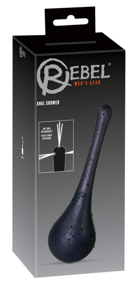 Prysznic analny Rebel czarny 200 ml