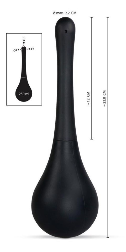 Prysznic analny Rebel czarny 200 ml
