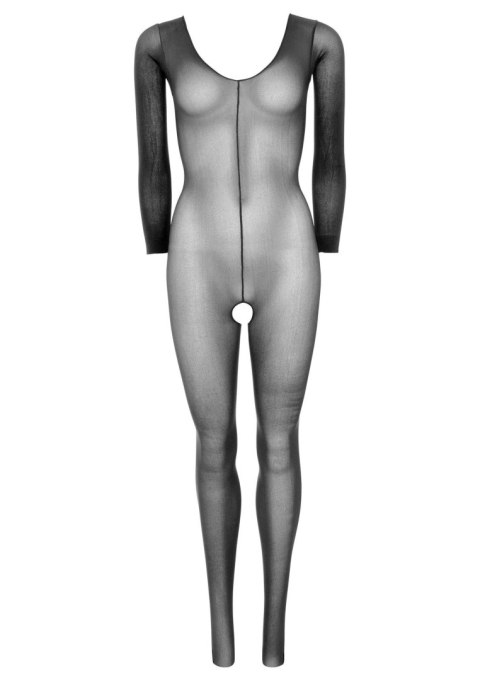 Przezroczysty bodystocking Leg Avenue z długim rękawem czarny