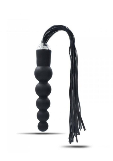 Wtyczka analna pejcz Toyz4lovers silikonowa skórzana 19,5 cm