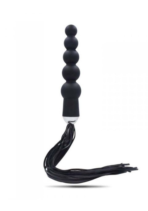 Wtyczka analna pejcz Toyz4lovers silikonowa skórzana 19,5 cm