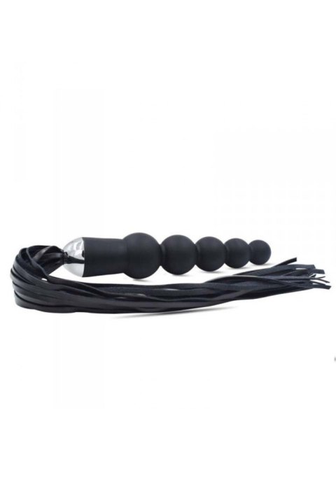 Wtyczka analna pejcz Toyz4lovers silikonowa skórzana 19,5 cm