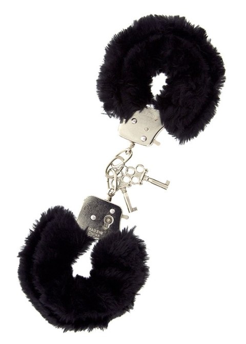 Kajdanki metalowe z pluszem Dream Toys czarne