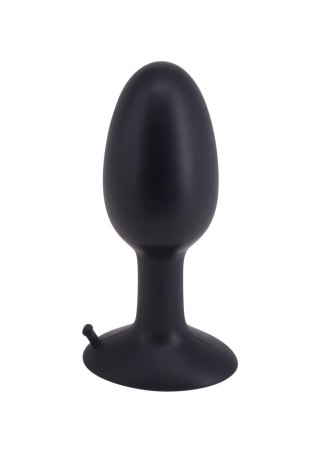 Korek analny silikonowy Roll Play Medium czarny 10 cm