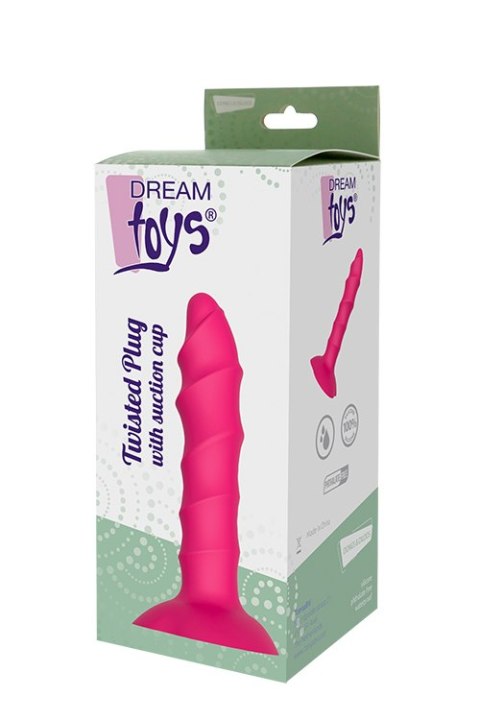 Korek analny skręcony silikonowy Cheeky Love z przyssawką 17 cm