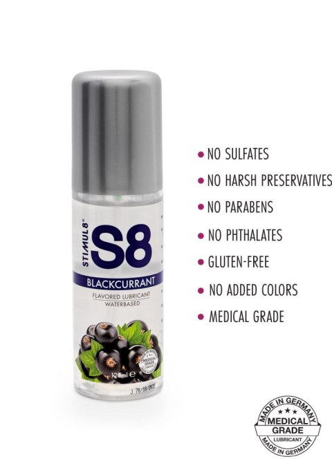 Lubrykant smakowy S8 o smaku czarnej porzeczki 125 ml
