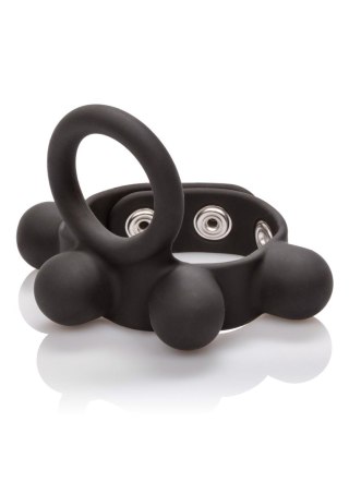 Pierścień ball stretcher Calexotics silikonowy średni czarny