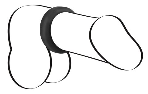 Pierścień erekcyjny Black Velvets czarny silikonowy 2.6 cm
