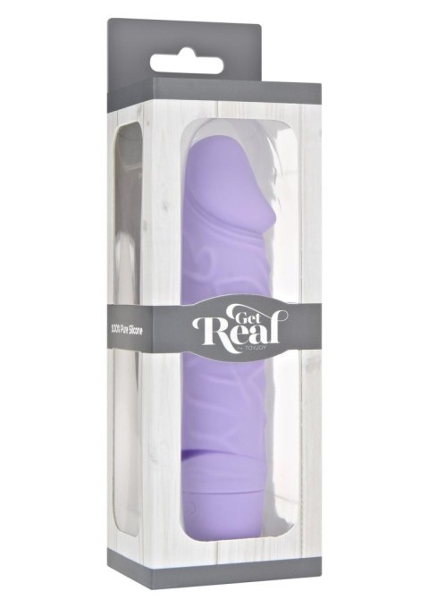 Wibrator realistyczny silikonowy ToyJoy fioletowy 16 cm 7 trybów