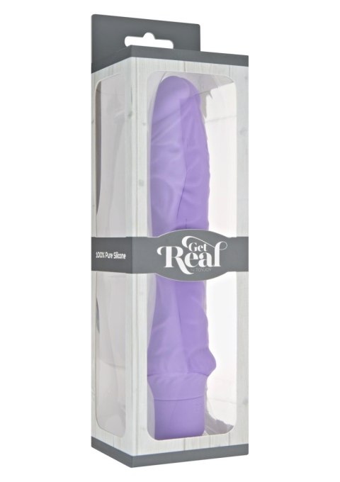 Wibrator realistyczny silikonowy ToyJoy fioletowy 24.9 cm