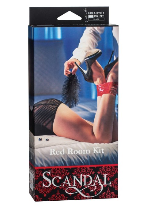 Zestaw Scandal Red Room Kit Calexotics czerwony taśma 18 m