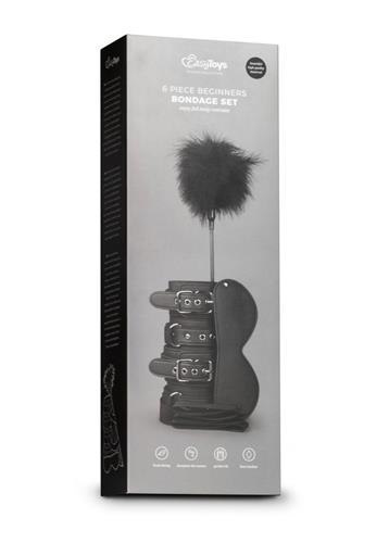 Zestaw kajdanek Beginners Bondage Fantasy EasyToys czarny