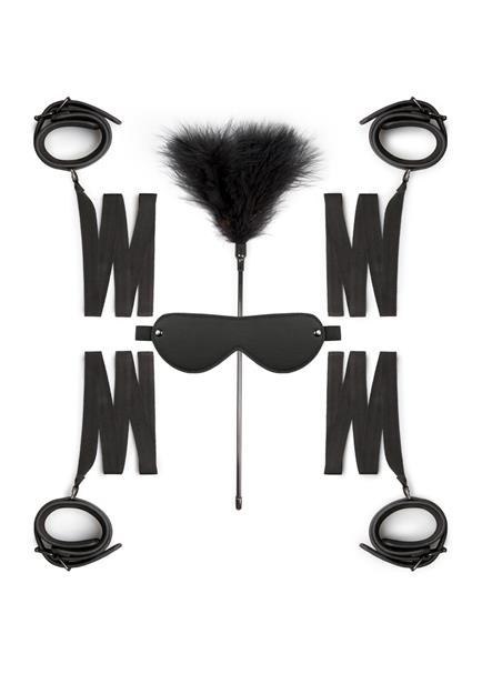 Zestaw kajdanek Beginners Bondage Fantasy EasyToys czarny