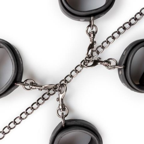 Zestaw kajdanek z obrożą EasyToys czarny